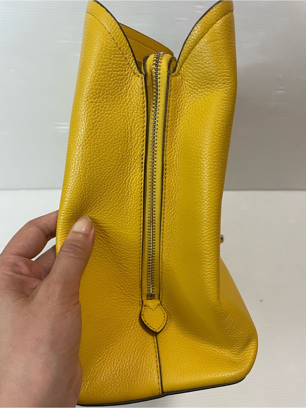 Kate Spade New York Jordyn medium chain handle tote Sunflower Yellow - Picture 12 of 13